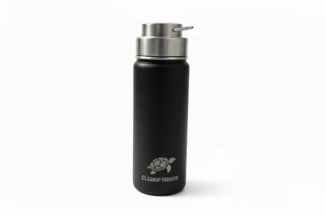 Impact Bottle Steel Cap Black