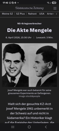 Heutige Ausgabe der SZ