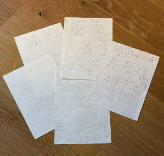 Skizzen und Notizen