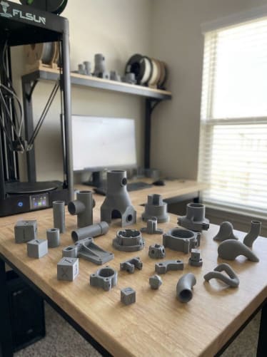 Kleine Testdrucke aus meinen ersten 3D-Druck-Experimenten