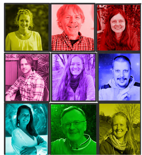 Das Team: Clarissa, Armin, Karin, David, Anna-Martina, Adrian, Aymara, Markus, Daniela