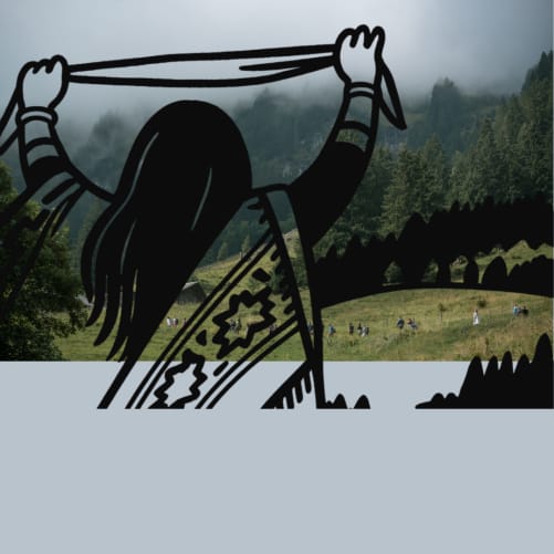 Mit Musikklängen und Tanzbewegungen, die mit der Landschaft verschmelzen