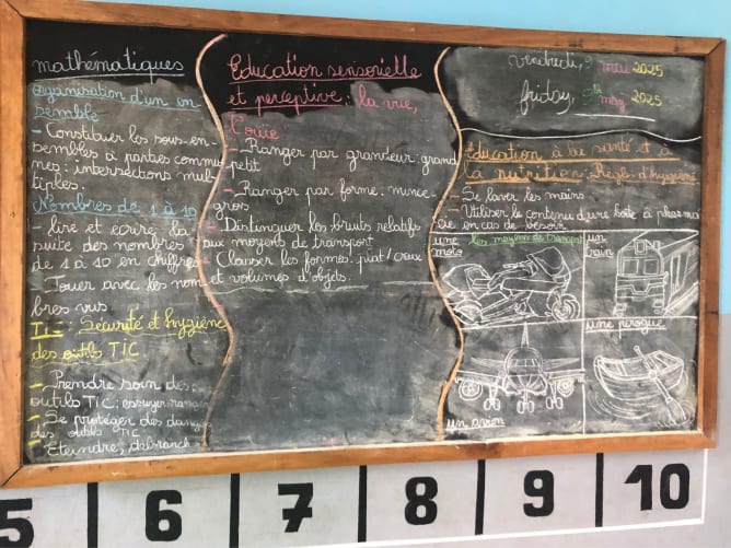 dans une classe de l'inclusive du CJARC