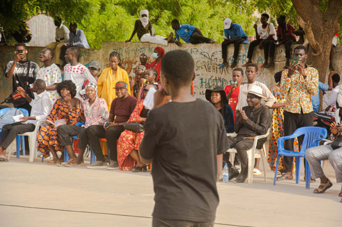 Veranstaltung im Rahmen des Life-Skills-Projects vom IBC in N'Djamena, Tschad