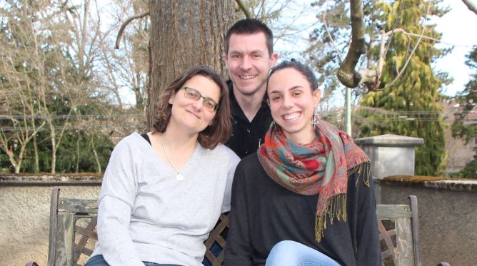 Christine, Julien und Stefania. Content