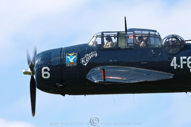 Our special guest with folding wings! The Avenger belonging to the association «Charlie’s Heavy», built in 1944!