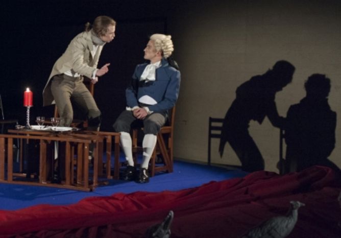 Danton and Robespierre during a heated conversation – Danton’s Death 2014 Content