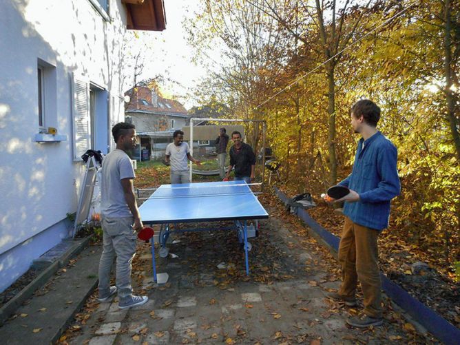 Ping Pong dans le jardin de la Red