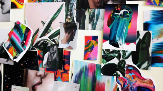 Moodboard der Kollektion Content