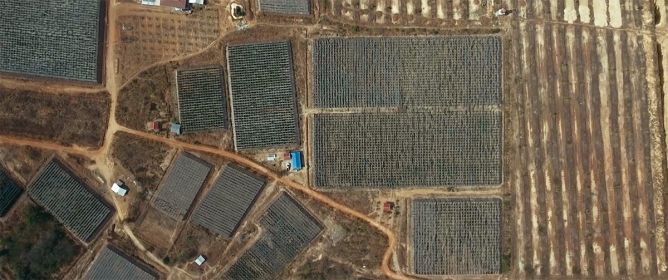 Unsere Kampot Pfeffer Farm aus der Luft. Content