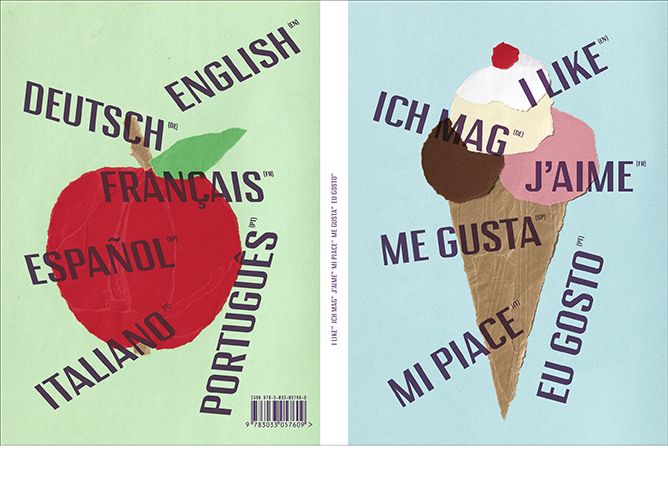 Back- and cover »I like, ich mag, me gusta« Copyright © 2016 Anna & Alex Colby