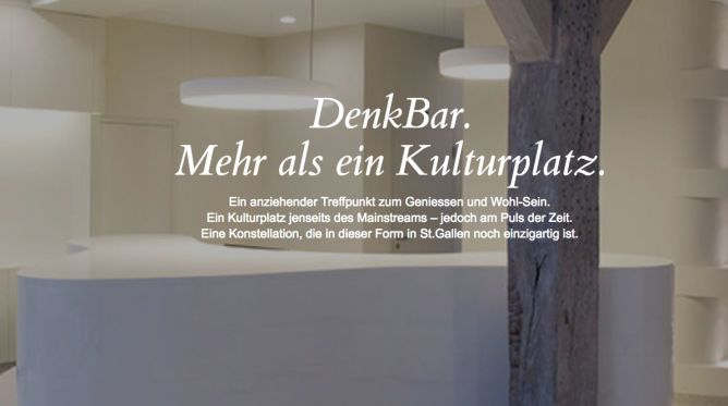 Herzstück: Die geschwungene «DenkBar»! Content