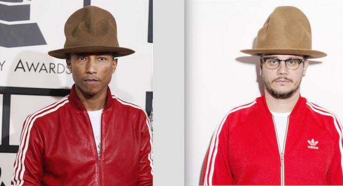 Hier ist der Beweis: «PHARRELL IMITATES DEFJIM» Content