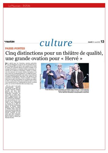 Prix d'interprétation Bernard Giraudeau 2016 Content