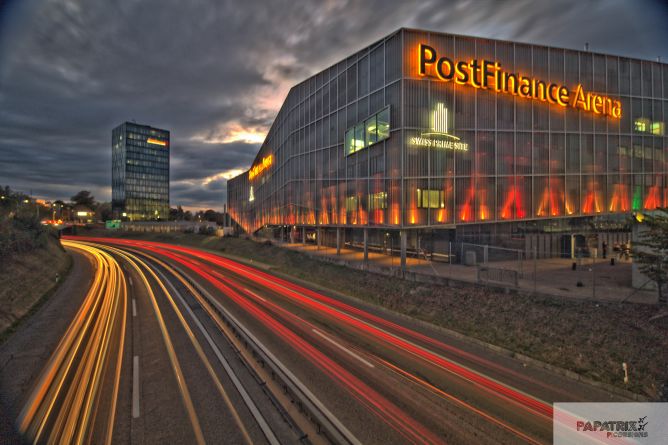 Postfinance Arena with Lights Content