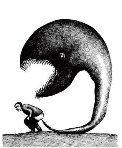 Gravure de Roland Topor Content