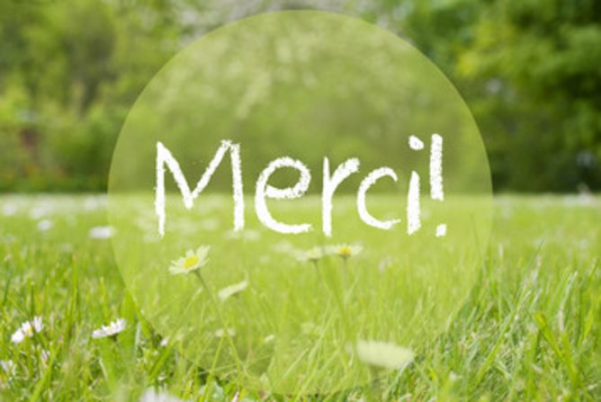 Merci! Content