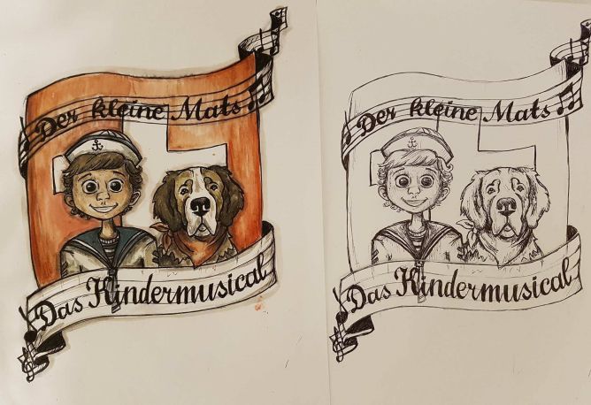Titelbild "Der kleine Mats und der Bernhardiner" Content