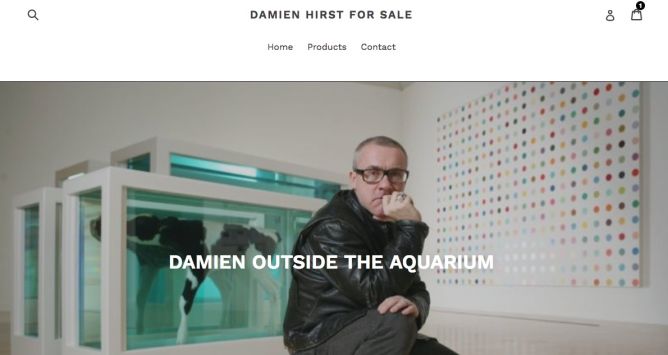 www.damienhirst.sale Content