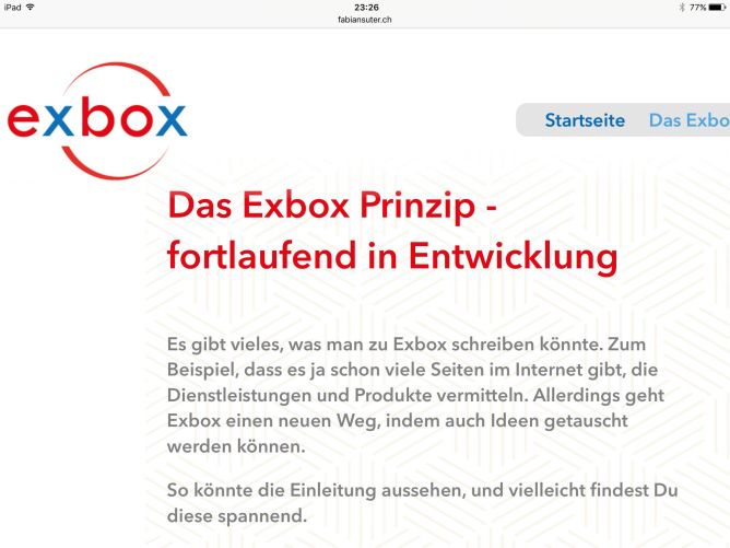 www.exbox.ch Content
