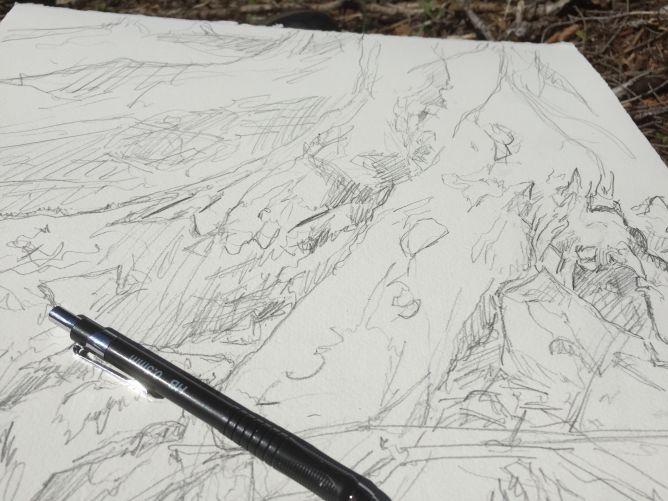 Esquisse en cours, Risoux Content