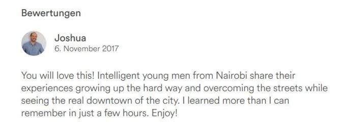 Feedback on Nai Nami Tours Content