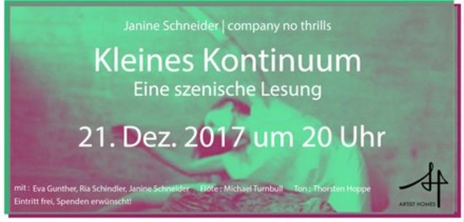 Kleines Kontinuum Artist Homes Content