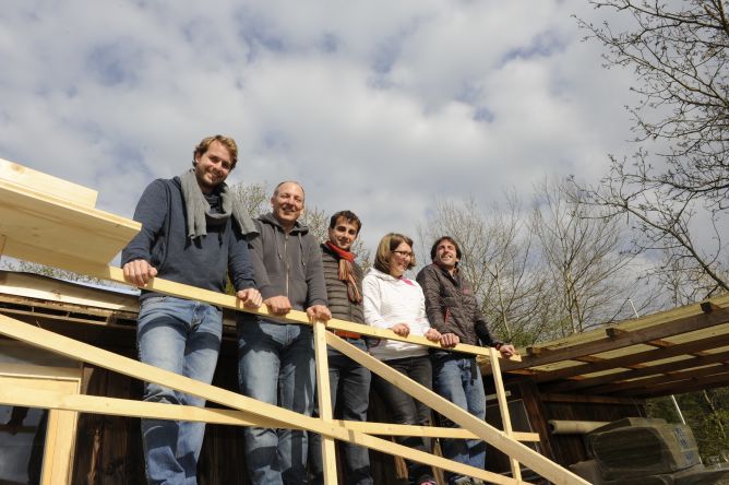 Der Stiftungsrat während dem Umbauprojekt 2016