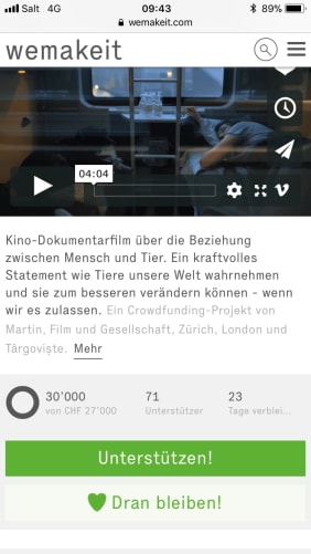 CHF 30'000.-- erreicht!! *** Content