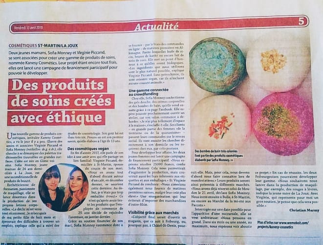 Kanesy dans le journal Content