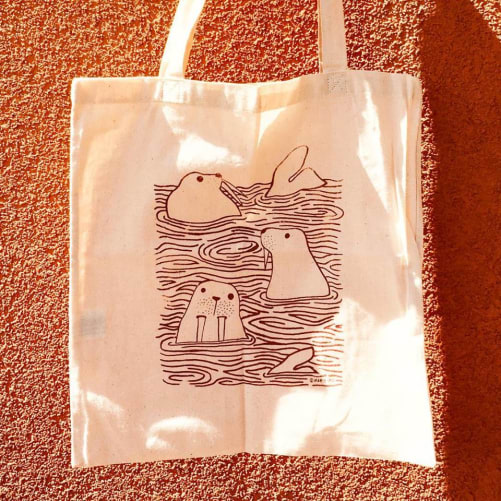 Tote bag Morse en contrepartie Content
