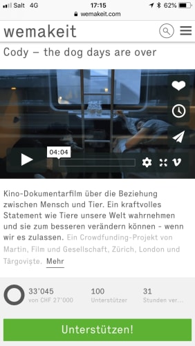 Die 100 Unterstützer sind voll! Content