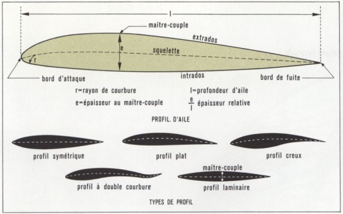 Le profil d'une aile