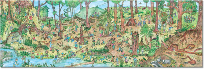 das Wimmelbild 20x60cm Content