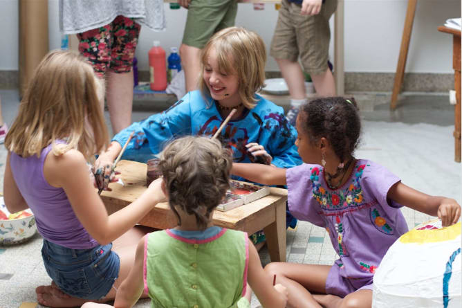 Drehtag Kinderworkshop für den Film ICH BIN TED Juli 2018
