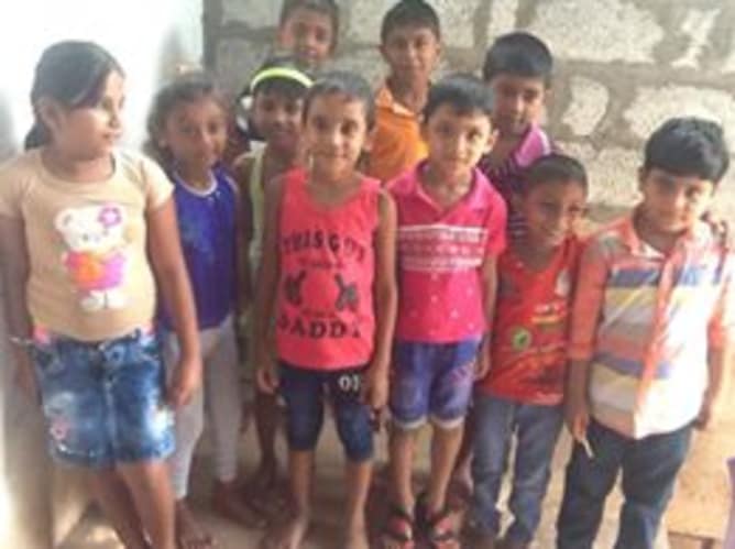 oxpo kids - happy about the donations Content