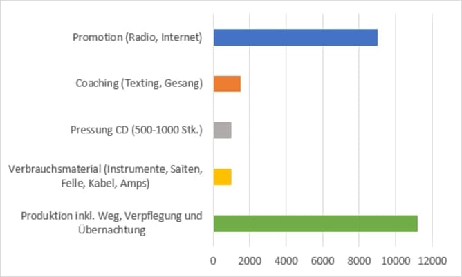Gesamtkosten (exklusiv Videoaufnahmen) Content
