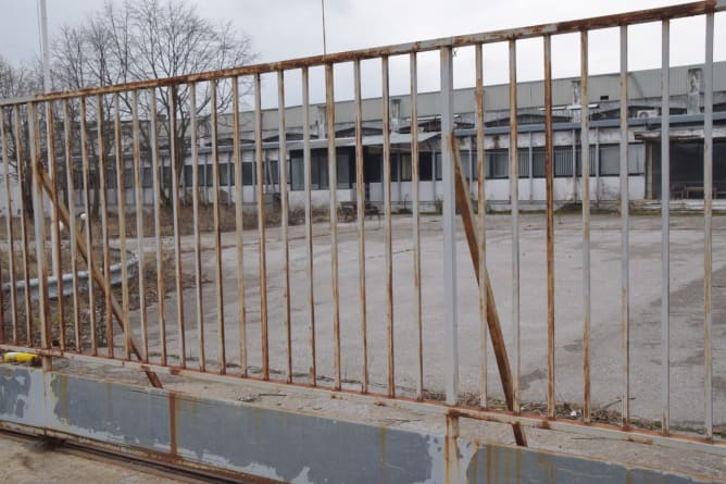 deserted factory, Naoussa, Northern Greece