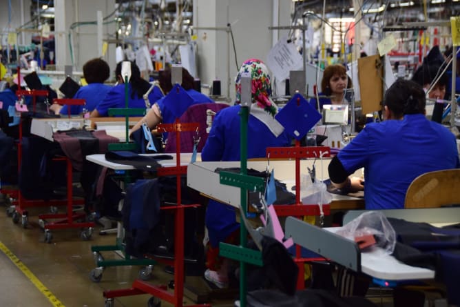 textile factory in Bulgaria