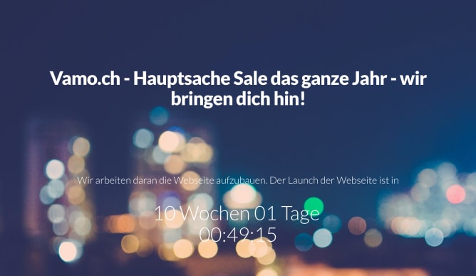 Der Launch ist geplant :) Content