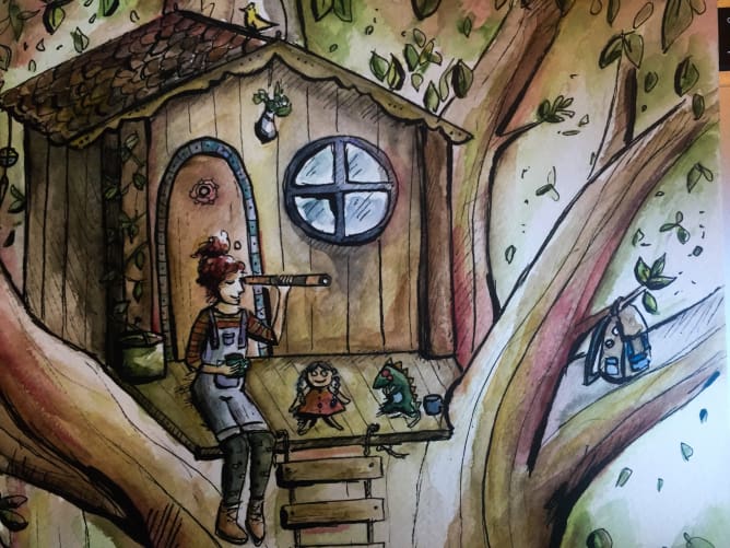 Une cabane pour inventer des histoires...