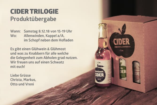 CIDER Produktübergabe Content