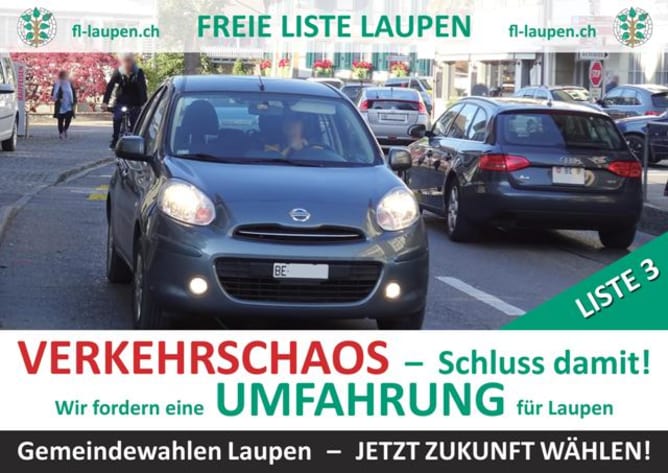 Unser Plakat gegen das tägliche Verkehrschaos Content