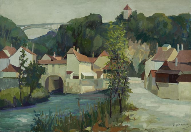 Vue de Fribourg (Ferruccio Garopesani) Content