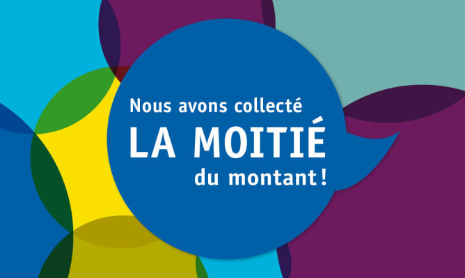 Plus de 50% du montant collectés! Content