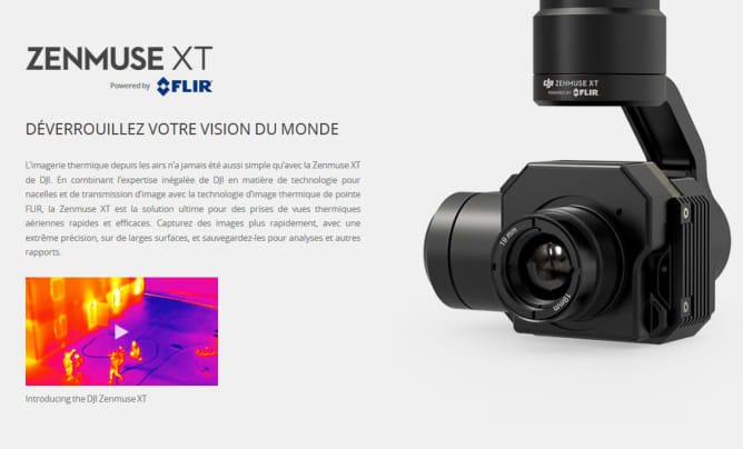 Caméra thermique Content