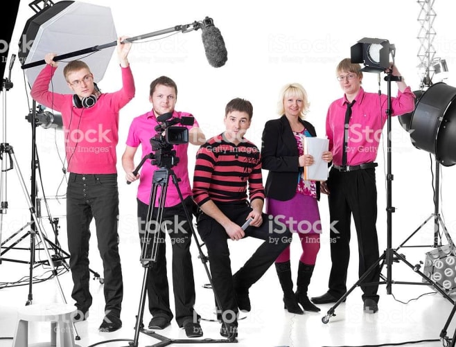 Bild mit Ton-Crew
