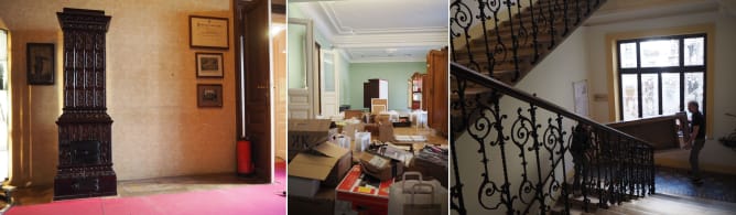 Das Sigmund Freud Museum wird für den Umbau vorbereitet / Sigmund Freud Museum ready for starting the construction works