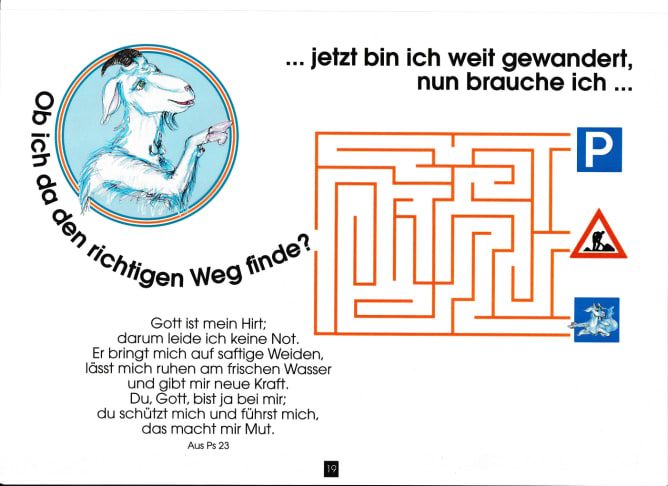 Ich bin EZI - die schlaue Ziege, die alle Kinder auf ihrer Abenteuerreise durch die Bibelwelt begleitet Content