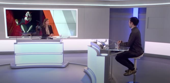 Victor Jaquier durant son interview à La Télé Content